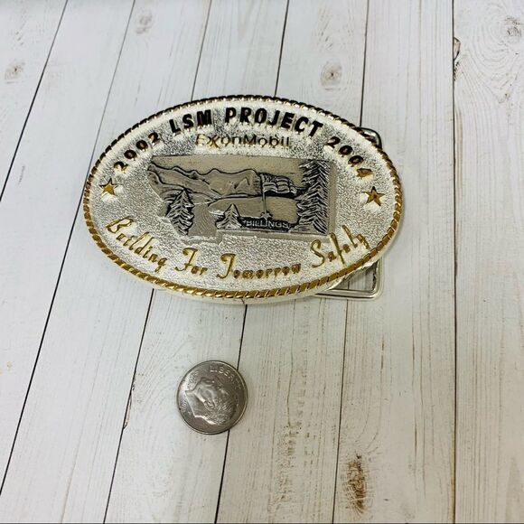 Montana Silversmiths ExxonMobil Belt Buckle - Picture 1 of 3